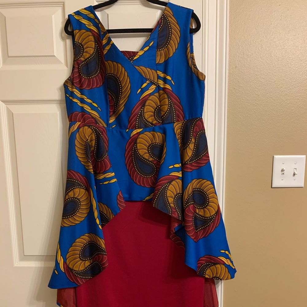 African printed dress